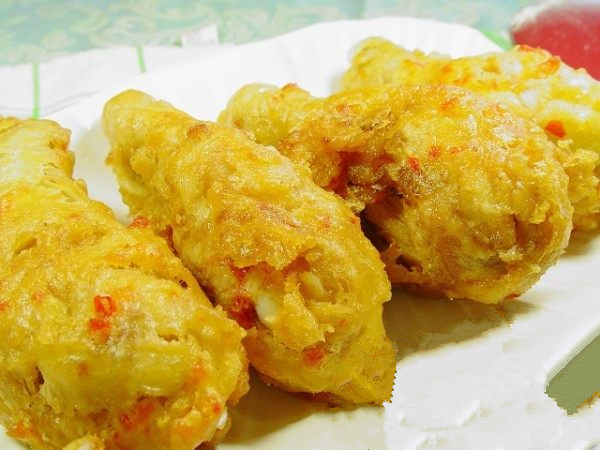炸鸡腿怎么做到外酥里嫩，没有面包糠用什么代替