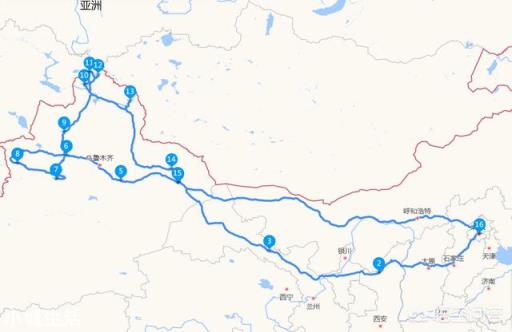 從北京出發(fā)，自駕游去新疆，16天左右應該如何規(guī)劃路線？沿途有哪些景點推薦？