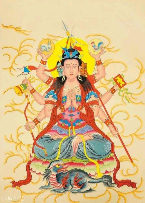 《封神演义》中,金灵圣母披散头发大战三大士,是否意味着打不过他们?