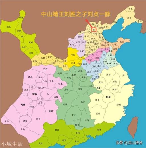 刘备是中山靖王之后，刘表刘焉刘璋刘虞刘岱刘繇刘晔是谁的后代？