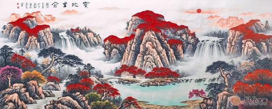 客廳風(fēng)水畫之蔣偉作品，隨便一幅掛在家就不得了