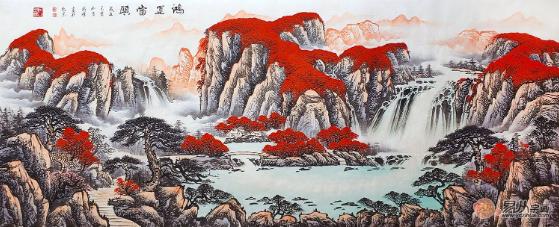 客廳風(fēng)水畫之蔣偉作品，隨便一幅掛在家就不得了