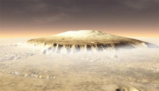 奥林帕斯山高度达到了26公里 火星表面最高的火山