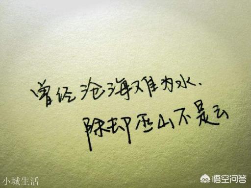 “曾经沧海难为水，除却巫山不是云”真正的含义是什么？