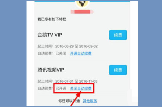 怎么取消腾讯视频自动续费