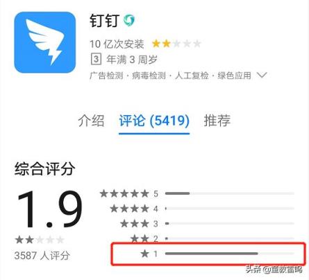 如何看待钉钉因在线授课，导致大量学生给钉钉差评？