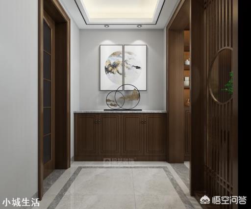 家庭中式玄关的装修效果怎么样？不同档次有什么区别？