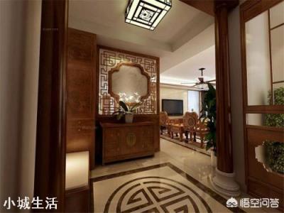 家庭中式玄关的装修效果怎么样？不同档次有什么区别？