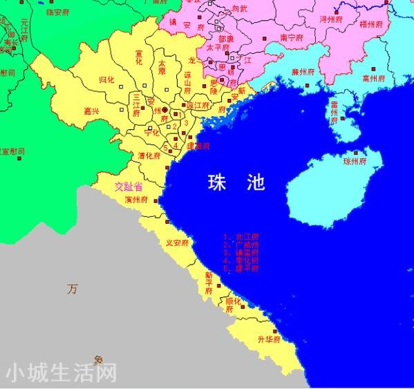 交趾布政使司地图面积有多大?交趾布政使司的人口又有多少?