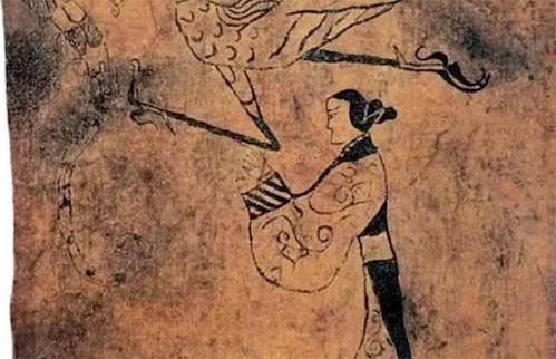 战国时期的《人物龙凤图》 中国最早的帛画