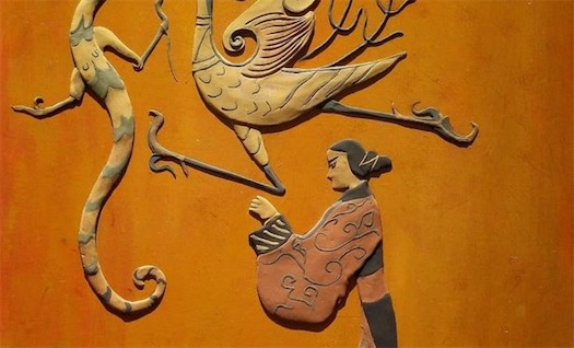 战国时期的《人物龙凤图》 中国最早的帛画