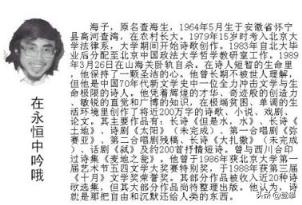 为什么写出「面朝大海,春暖花开」这样的诗的海子都会自杀?