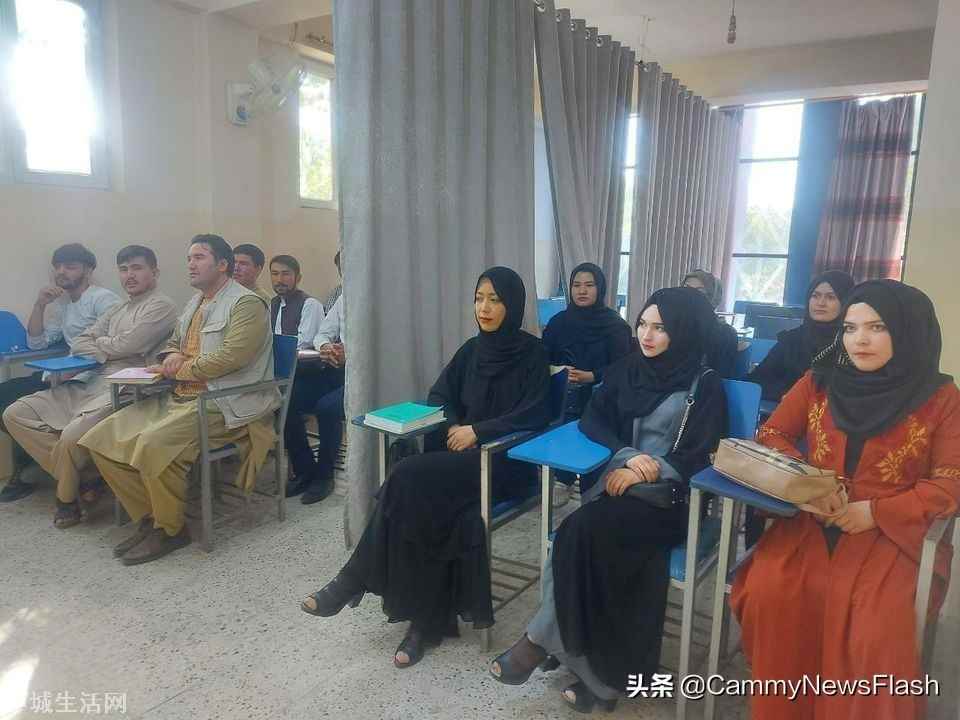 阿富汗各地大学开学(阿富汗大学课堂加装窗帘隔开男女学生)