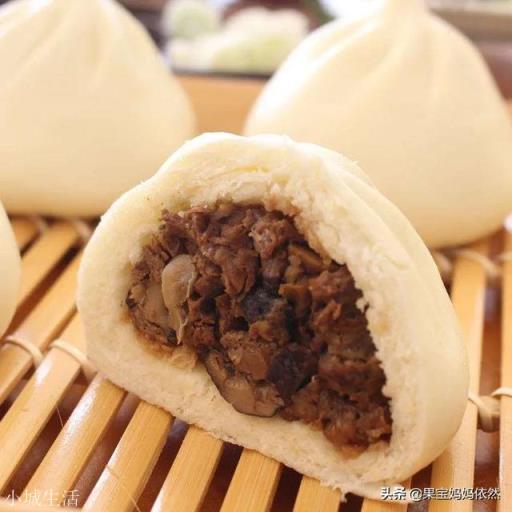 干香菇蒸包子怎么做？