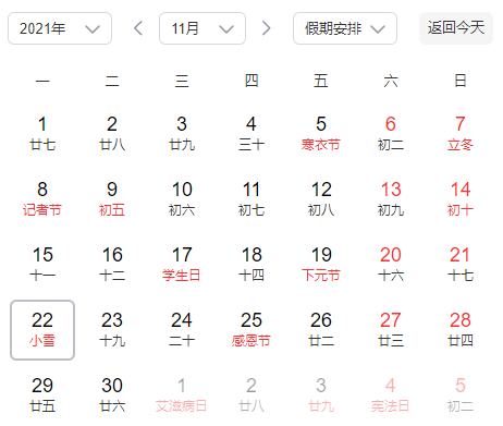 小雪節氣一定會下雪嗎 小雪節氣是幾點幾分2021