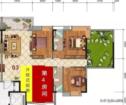 这户型怎么改4房？