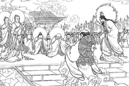 《封神演义》中，杨戬两次向火云三圣求助，三圣中的轩辕为何一句话都不说？