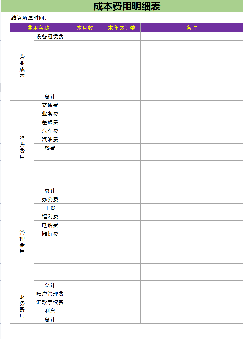 做账的整个流程详细 公司内帐要做哪些表格