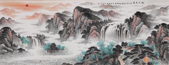 易从网分享:家庭客厅装饰画的选择搭配和技巧