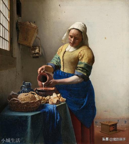 如何评价画家维米尔描绘的写实女人油画?他在西方画坛地位如何?