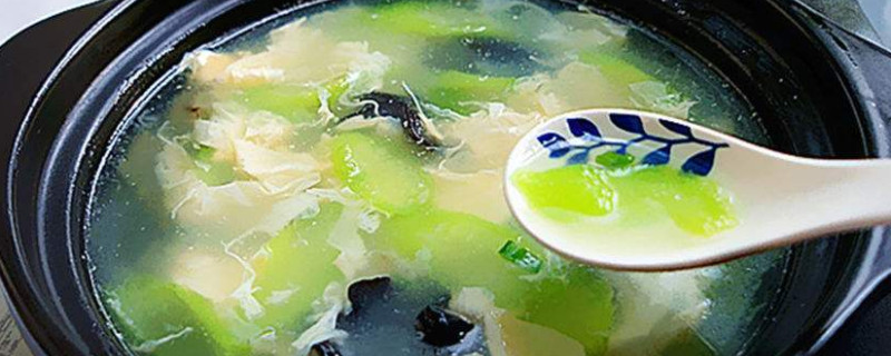 丝瓜和鸡蛋打汤可以吃吗