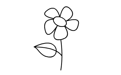 儿童简笔画花朵的画法，花草类之花朵的简单画法