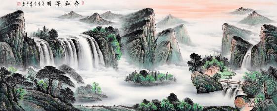 选择山水画须遵循的4原则 沙发背景墙挂什么画好