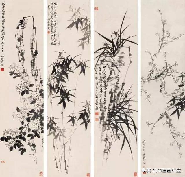 “梅兰竹菊”清雅淡泊四君子 梅兰竹菊四君子