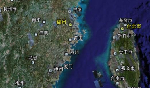 台湾海峡总面积约8万平方千米 中国最大的海峡