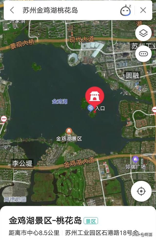 苏州金鸡湖的桃花岛是怎么来的?