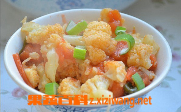 番茄酱菜花的做法步骤