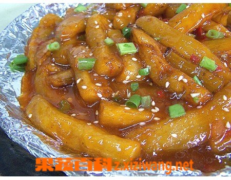 铁板烧汁茄条制作方法
