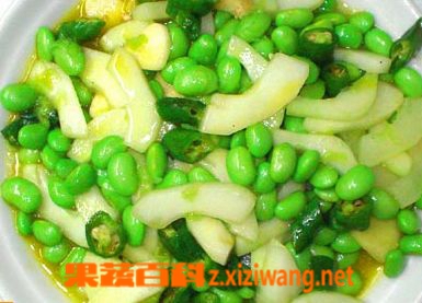 西瓜皮炒青豆
