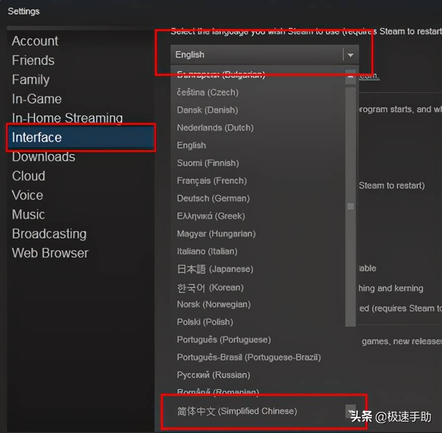 m1下载steam steam怎么调中文