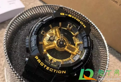 卡西欧手表怎么调时间gshock黑金