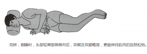腰间盘突出正确睡姿图
