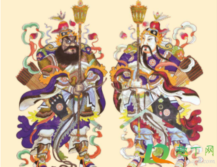 门神和福字哪个在上