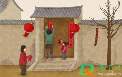年二十几贴春联