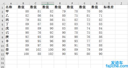 excel求标准差 在excel中求一组数据的标准差公式