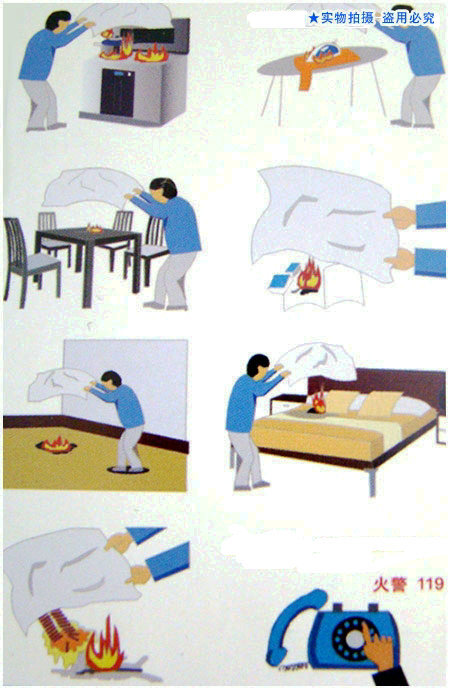 灭火毯怎么用