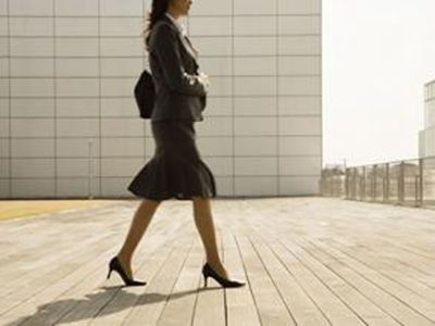 女性穿高跟鞋出行怎样预防崴脚