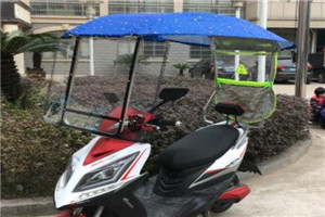 电动车雨蓬安装方法