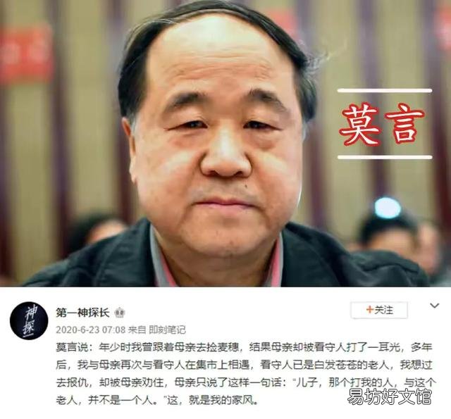 莫言在作品中称母亲拾生产队地里的麦穗被打,她到底是捡还是偷?