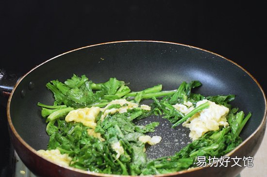 茼蒿炒蛋的制作方法 茼蒿的做法