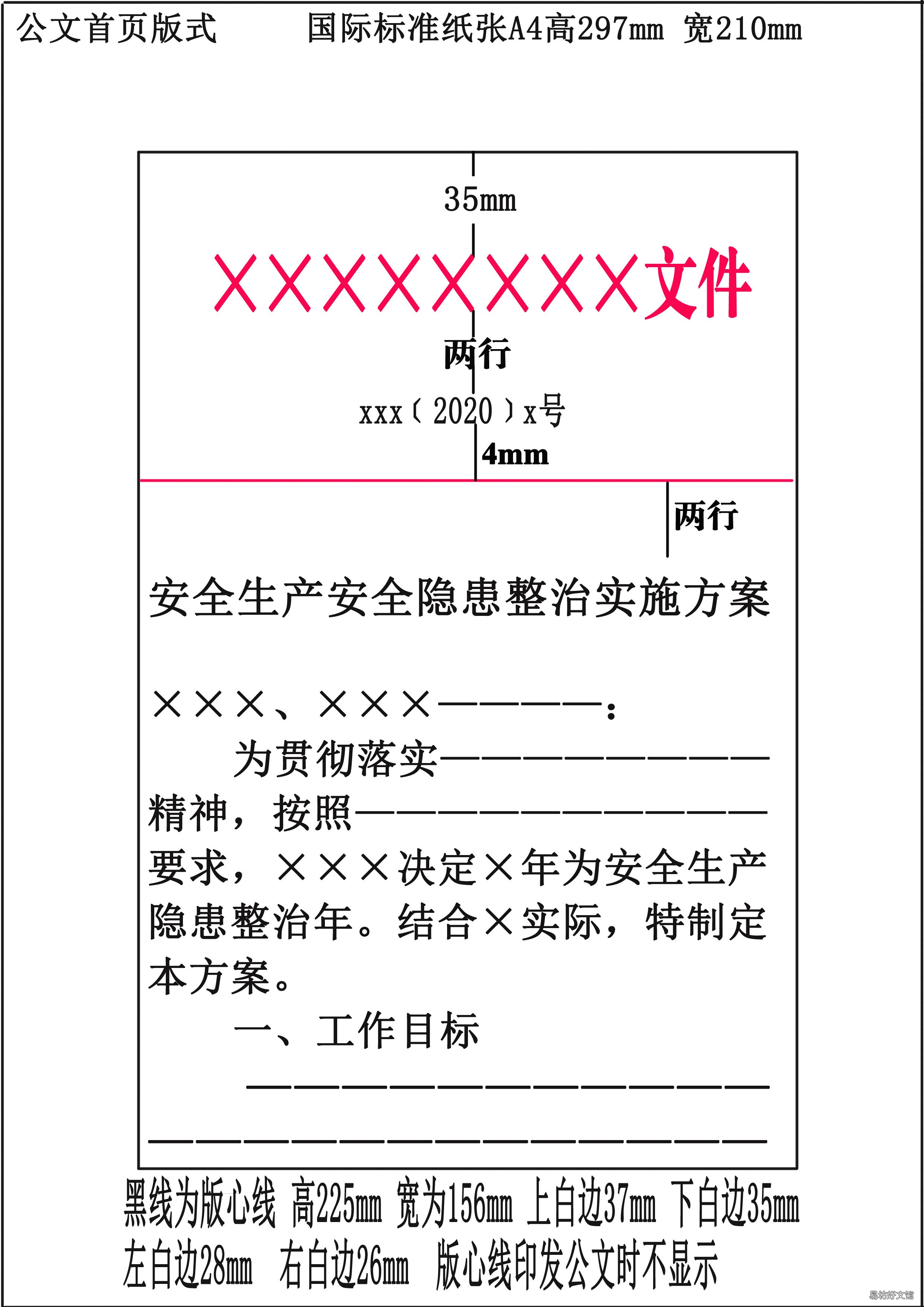 基本格式及注意事项 写方案的格式范文大全