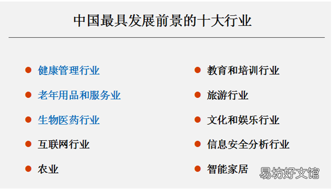 未来最受欢迎的10个行业 未来行业发展趋势好的前十名