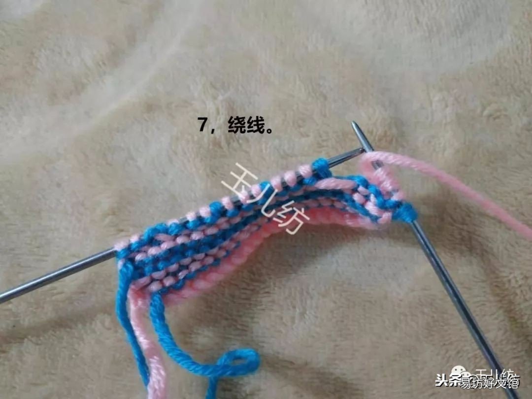 图解新式毛线拖鞋零基础教程 学打毛线拖鞋新花样慢动作