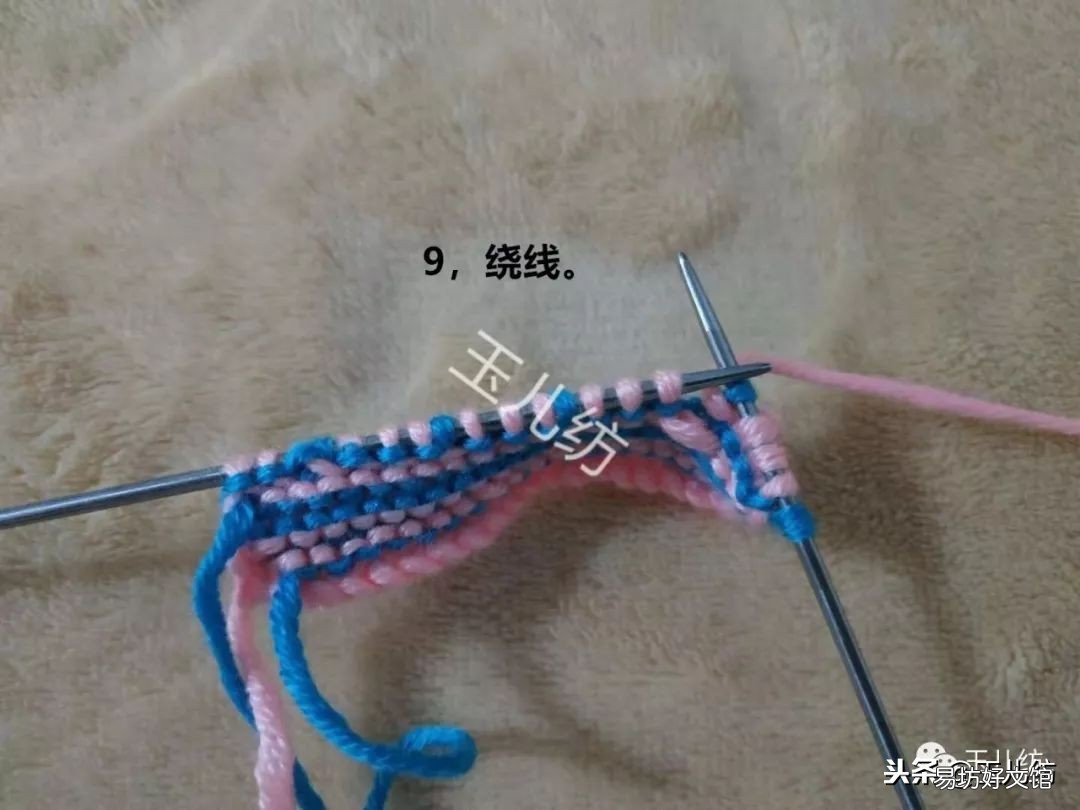 图解新式毛线拖鞋零基础教程 学打毛线拖鞋新花样慢动作
