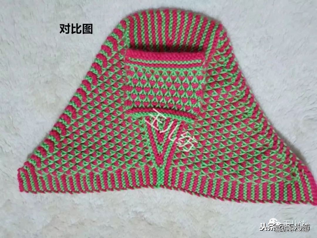 图解新式毛线拖鞋零基础教程 学打毛线拖鞋新花样慢动作