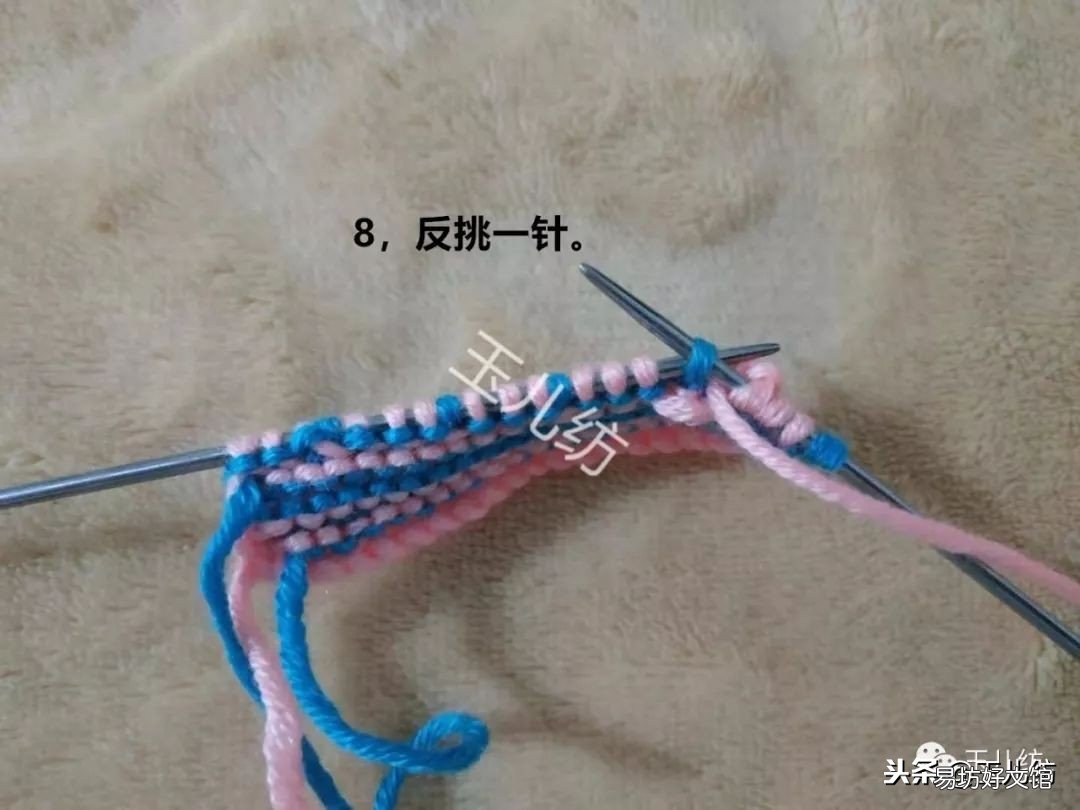 图解新式毛线拖鞋零基础教程 学打毛线拖鞋新花样慢动作
